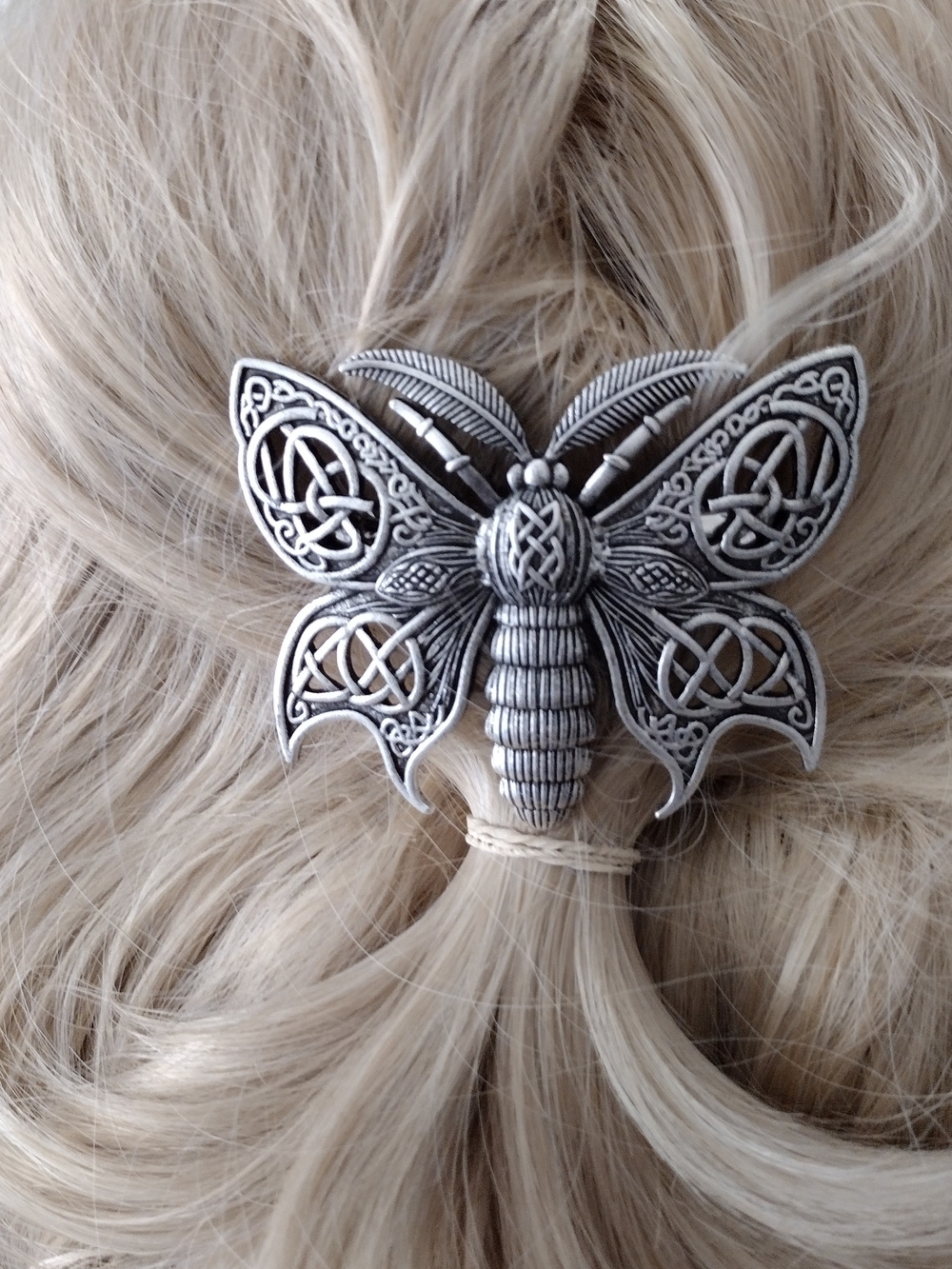 *NWOT* Celtic Butterfly Silver Hair Clip - Women's Accessory